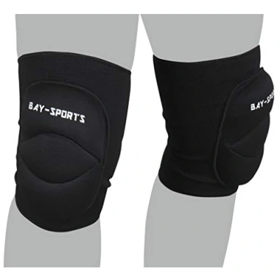 Abbildung von BAY Sports Knieprotektor Knieschutz Attack Knieschoner Schützer Kniebandagen Sport schwarz