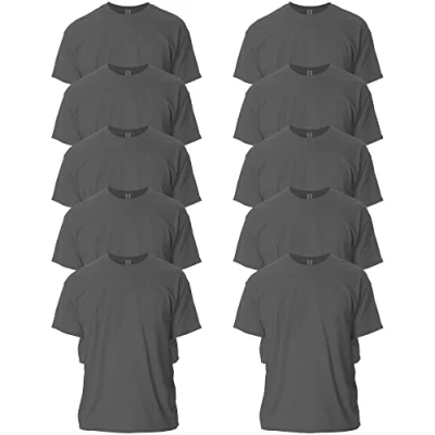 Abbildung von Gildan Unisex T shirt aus Ultra baumwolle, Stil G2000 Shirt, Charcoal, L