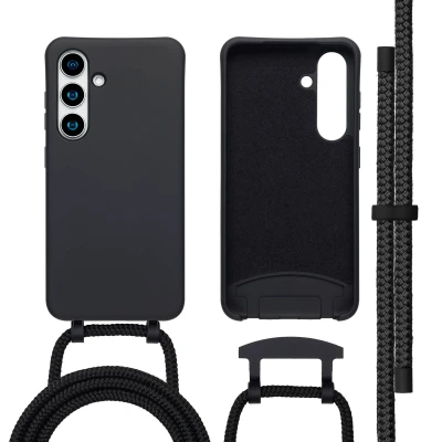 Abbildung von Samsung Galaxy S25 Hülle MagSafe Silikon imoshion Soft Case/Backcover Handyhülle Schwarz Kein Design