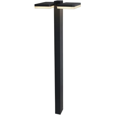 Abbildung von näve LED Sockelleuchte &quot;Clair&quot;, 2 flammig, Leuchtmittel Board fest integriert, Außenleuchte, Terrasse, anthrazit, Höhe: 80cm, warmweiß
