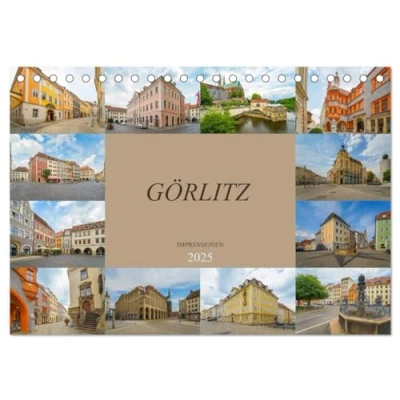 Abbildung von Görlitz Impressionen (Tischkalender 2025 DIN A5 quer), CALVENDO Monatskalender