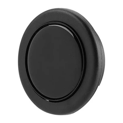 Abbildung von Hupenknopf, Auto Universal Lenkrad Hupenknopf Schwarz Modifizierter Hornknopf Ersatzauto