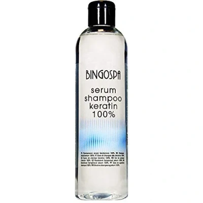 Abbildung von Serum Shampoo mit Keratin gegen Haarbruch und Spliss 300 ml BINGOSPA