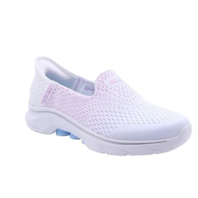 Abbildung von Skechers GO WALK Sneaker low, Damen, Größe: 36, White textile multi trim Schuhe