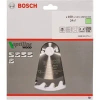 Abbildung von Bosch Kreissägeblatt Optiline Wood 160 x 20 / 16 x 1,8 mm 24 T