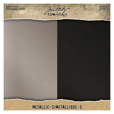 Abbildung von Tim Holtz TH94021 KRAFT 8 x METALLIC 3, Einheitsgröße