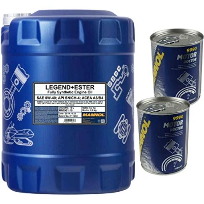 Abbildung von 10L Motoröl MANNOL SAE 0W 40 LEGEND+ESTER 2xMotor Doctor