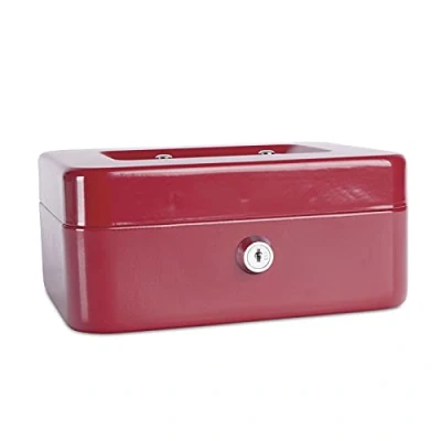 Abbildung von DONAU 5232001PL 04 Geldkassette, mittelgroß, 200 x 90 160 mm, rot