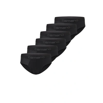 Abbildung von camano 6ER PACK Slip, Herren, Größe: Small, Black