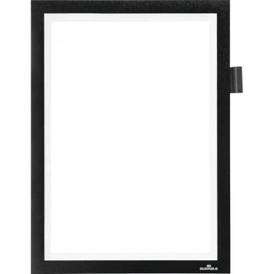 Abbildung von Durable Info Rahmen Duraframe Magnetic Note (A4, offener Magnetrahmen mit Stifthalter), 1 Stück, schwarz, 498901