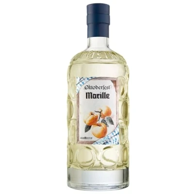 Abbildung von KRUGMEISTER MARILLE 41% VOL. Schnaps Spirituose mit intensivem Marillen Geschmack Marillenbrand Intensiv, fruchtig, süß Masskrugflasche 500ml