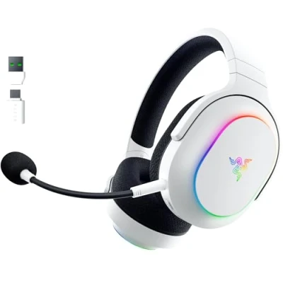 Abbildung von Razer Barracuda X Chroma kabelloses Multiplattform Gaming Headset mit 6 Zonen RGB (SmartSwitch Hyperspeed &amp; Bluetooth, 40mm Treiber, abnehmbares HyperClear Cardioid Mikrofon) Weiß