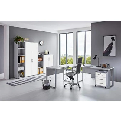 Abbildung von moebel dich auf Aktenschrank OFFICE EDITION (Büromöbel Set, Abreitszimmer, 6 St., Set 4 + Winkelschreibtisch Rollcontainer Aktenschränke) abschließbare Büroschränke