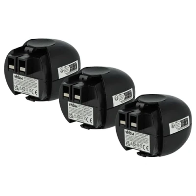 Abbildung von vhbw 3X NI MH Akku 2100mAh (4.8V) kompatibel mit Werkzeuge Powermaxx Metabo Powergripp Flashlight Ersatz für 6.27270, 6.27271, 6.27273, 6.31858.