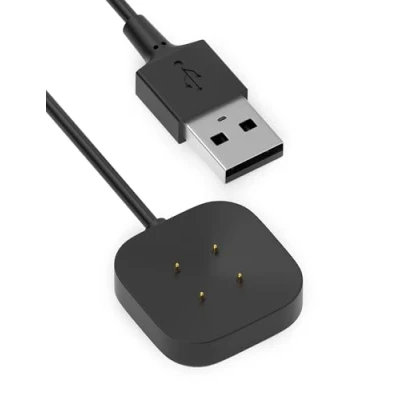 Abbildung von Bicmice Kompatibel mit Fitbit Sense &amp; Versa 3 Ladegerät, Ersatz Ladekabel, Dock für 2, Sense, 4, Smartwatch, 90 cm, magnetisches USB Kabel