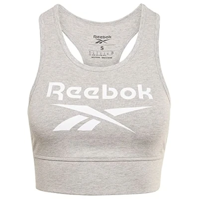 Abbildung von Reebok Damen Bra Ri Bl Cotton Bralette, Mgreyh/White, GR9393, XL