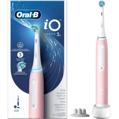 Abbildung von Oral B iO 8006540730843, Adult, Vibrating toothbrush, Deep clean, Soft, Whitening, Pink, White, Round
