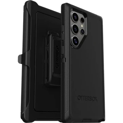 Abbildung von OtterBox Defender Hülle für Samsung Galaxy S24 Ultra, Stoßfest, Sturzsicher, Ultra robust, Schützende Hülle, 5x getestet nach Militärstandard, Schwarz, Keine Einzelhandelsverpackung
