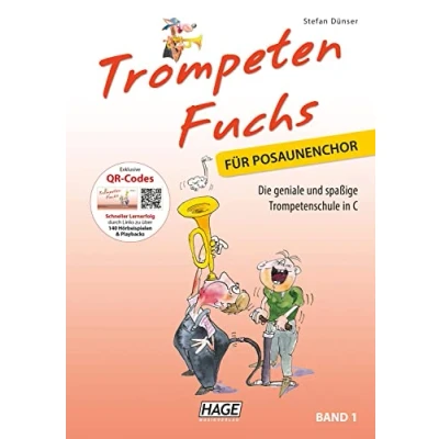 Abbildung von HAGE Musikverlag Trompeten Fuchs Band 1, Ausgabe in C für Posaunenchor (CD) Noten