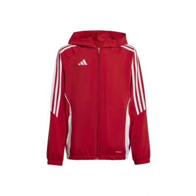 Abbildung von adidas Performance TIRO Trainingsjacke für Kinder, Größe: 116, Rotweiss