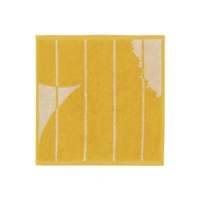 Abbildung von Marimekko Vesi Unikko Mini Towel 30x30 cm Spring Yellow, Ecru