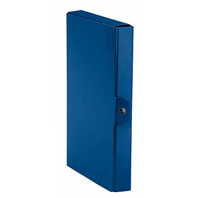Abbildung von Esselte C24 EUROBOX Projektmappe, 25 x 35 cm, Rücken 4 blau, 1er Pack