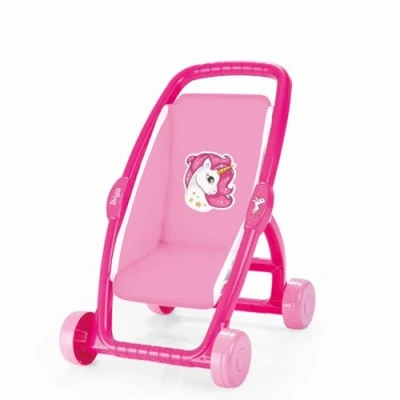 Abbildung von Dolu Einhorn Kinderwagen in Rosa für Kinder