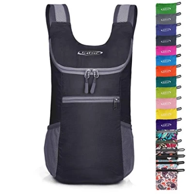 Abbildung von G4Free Faltbarer Rucksack Leichter Tagesrucksack Klein 200g Unisex Packbarer Reiserucksack Wanderrucksack für Wandern Fahrrad