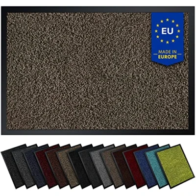 Abbildung von Gentle North Hochwertige Fußmatte Sand 60x90 groß für Innen &amp; Außen Schmutzfangmatte rutschfest, waschbar wetterfest Fussmatte Eingangsbereich Aussenbereich Läufer Flur dünn