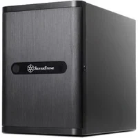 Abbildung von SilverStone 71062 SST DS380 Case Storage Mini ITX Computer Gehäuse mit Fronttür, 8x 3.5&quot; HDD Hot Swap Einschübe, schwarz