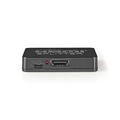 Abbildung von Nedis HDMI ™ Splitter 2 Port HDMI™ Eingang 2X Ausgang 2.25 Gbps ABS/PVC Schwarz