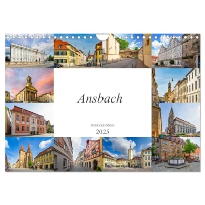 Abbildung von Ansbach Impressionen (Wandkalender 2025 DIN A4 quer), CALVENDO Monatskalender
