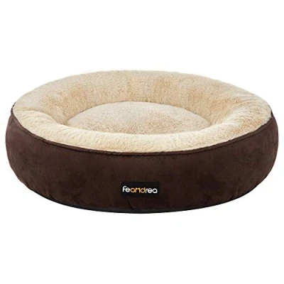 Abbildung von Feandrea Hundebett, Katzenbett, Donut, Ø 60 cm, braun PGW060K01