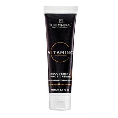Abbildung von Pure Mineral Reparierende Fußcreme mit Vitamin C Mineralien aus dem Toten Meer, Intensive Feuchtigkeit, Vorbeugung von Rissen Ohne Silikone, Sulfate, Parabene 100ml