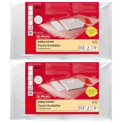 Abbildung von Herlitz 50014743 Buchhülle easy cover (Polybeutel, Größe: 10 Stück)
