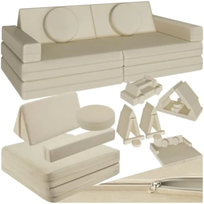 Abbildung von tectake Kindersofa Spielsofa, 8 teilig, flexible Anordnung