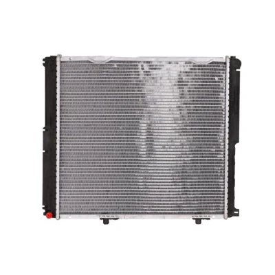 Abbildung von NRF 516572 Kühler, Motorkühlung Aluminium 533 485 42 mit Anbauteilen Kühlrippen gelötet MERCEDES BENZ: W124 Limousine, T modell