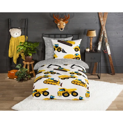 Abbildung von good morning Kinderbettwäsche &quot;Dig&quot;, (2 tlg.), 100% Baumwolle/ Flanell (Biber)