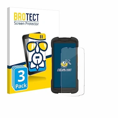 Abbildung von BROTECT Schutzglas für Zebra TC73 (3 Stück) Schutzfolie Panzer Folie Glas [Extrem Kratzfest 9H, Anti Fingerprint, Ultra Transparent]