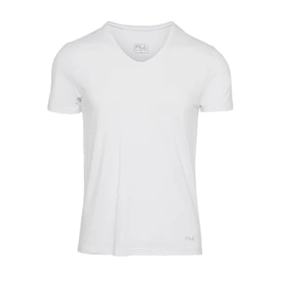 Abbildung von Fila Herren T Shirt Mit V Ausschnitt FU5001 Man Neck Undershirt 300 S, White,