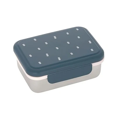 Abbildung von LÄSSIG Lunchbox Happy Prints, Midnight Blue, Edelstahl, Polyprophylen (PP), Silikon, (1 tlg)
