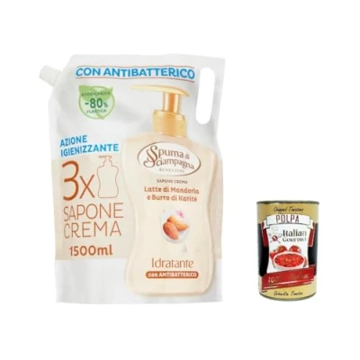 Abbildung von Spuma Di Sciampagna Dekorative Handseife Flüssigseife Mandelmilch und Sheabutter 1500 ml