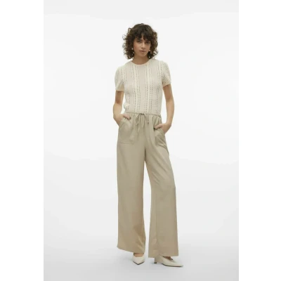 Abbildung von Vero Moda MIT Weitem Beinschnitt Vmmelaney HOHE Taille Stoffhose, Damen, Größe: XS, Overcast