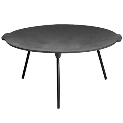 Abbildung von Gusseisenkuss Schmortopf Gusseisenkuss® Grillschale Feuerschale Ø 45 cm aus Gusseisen mit