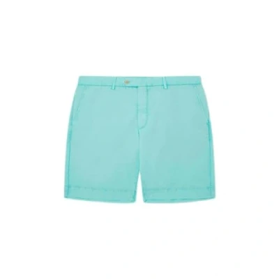 Abbildung von HACKETT LONDON Herren Linen Texture Shorts, Türkis Grün, 30W