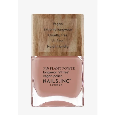 Abbildung von Nails Inc GOOD ENERGY EFFICIENT Plant Power veganer Nagellack 73% Based, 100% Vegan &amp; Tierversuchsfrei Perfekte Maniküre, sanfter Karamell Ton Für umweltbewusste Nail Art