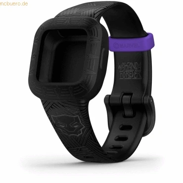 Abbildung von Garmin Marvel Schnellwechsel Armband aus Silikon für Vivofit Jr. 3, Ersatzarmband, TU EU, Black Panther