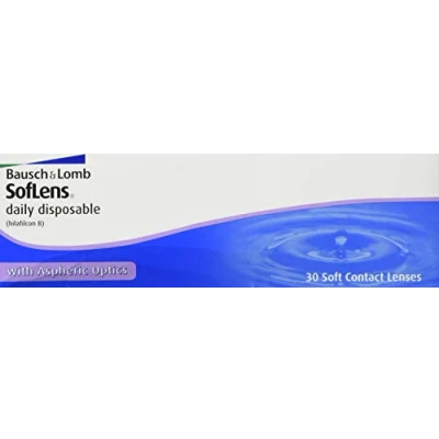 Abbildung von Bausch + Lomb SofLens Daily Disposable Tageslinsen, sphärische Kontaktlinsen, weich, 30 Stück BC 8.6 mm / DIA 14.2 +0.75 Dioptrien