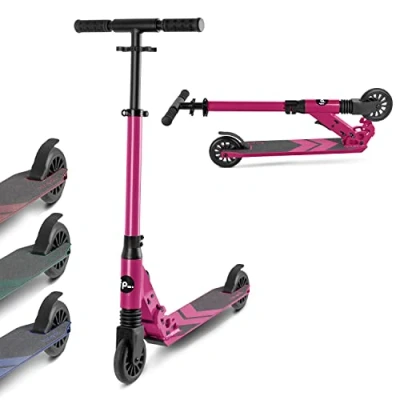 Abbildung von fun pro Cityroller THREE Kinderroller, Kick Scooter Roller Kinder Stunt Tretroller klappbar