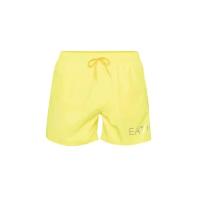 Abbildung von EA7 Emporio Armani Boxer Beachwear Badeshorts, Herren, Größe: XXL, Cyber yellow/silver